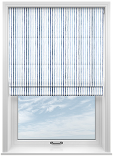 Vintage Stripe, Meander - Twist&Fit Roman Blind
